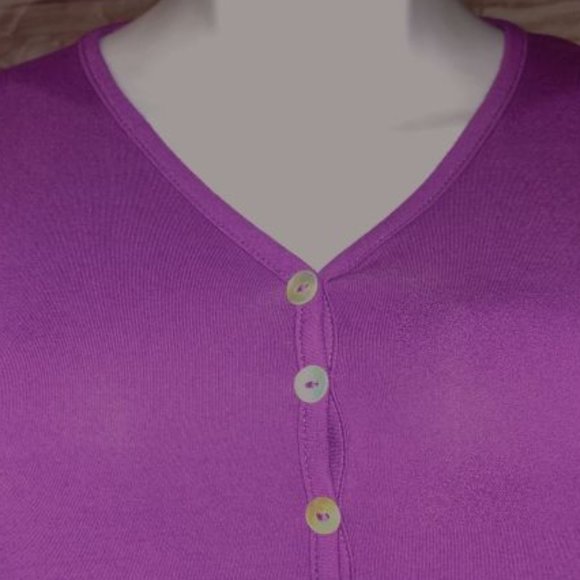 Urban Co Co, Stylish Long Purple Top in size Large  NWOT - Picture 6 of 8